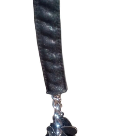 Black Floral Embellished Shoulder Bag - Picture 3 of 4